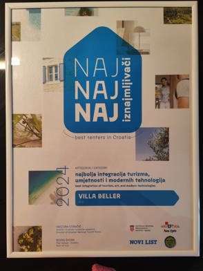 Villa Beller - najboja integracija turizma, umjetnosti i modernih tehnologija